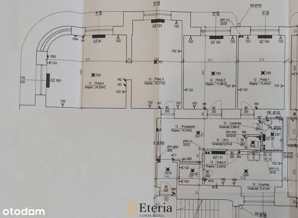 Kamienica 1936-2 balkony-Wysokość 3m-Rozbrat 20-12
