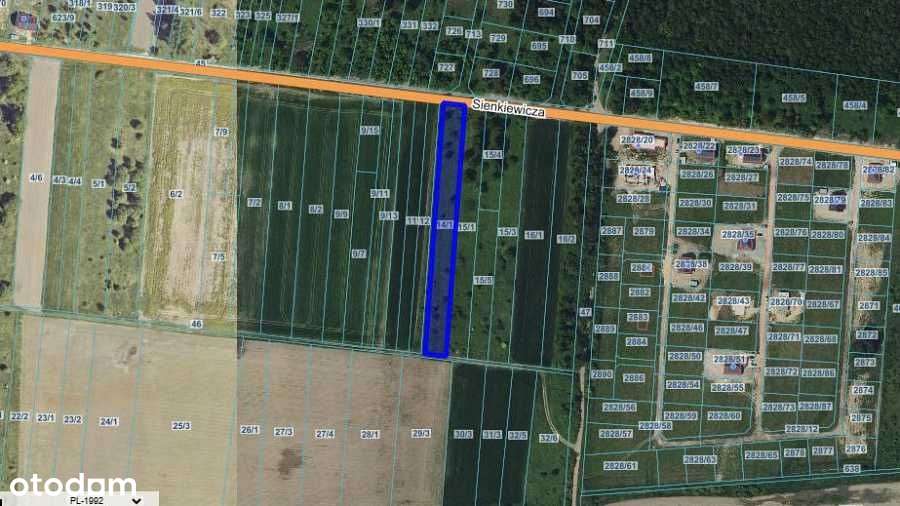 Działka rolna 3500m2 Wymysłów gm. Bobrowniki - Pełny obrazek: 5/5