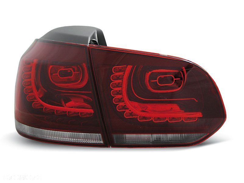 LAMPY DIODOWE VW GOLF 6 VI 08-12 LED RED WHITE - 1