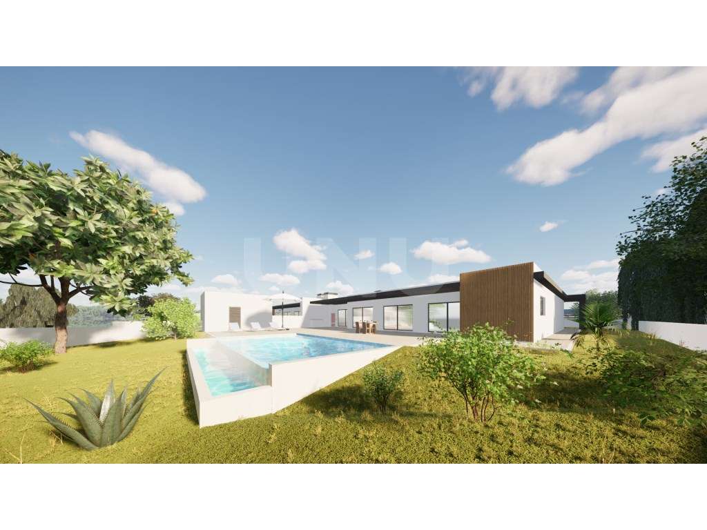Quinta com moradia moderna térrea c/ piscina e jardim-15