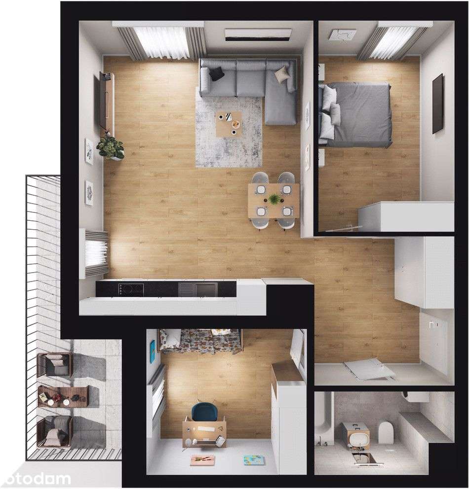 Dużo Światła, dwustronne, narożne. Wysoki parter - Pełny obrazek: 2/20