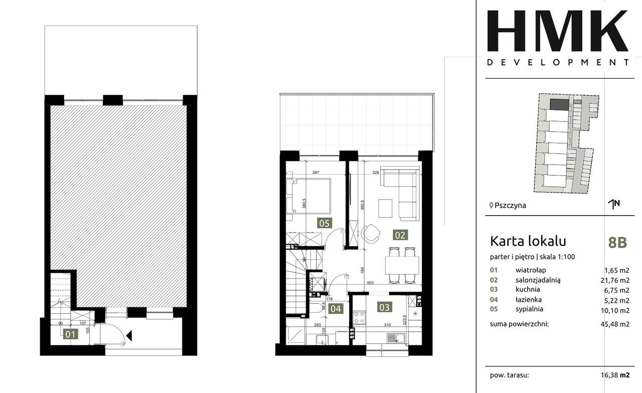 Osiedle przy ul. Bielasa | 2 pokoje z dużym balkonem | 45,48m2 - Pełny obrazek: 4/13