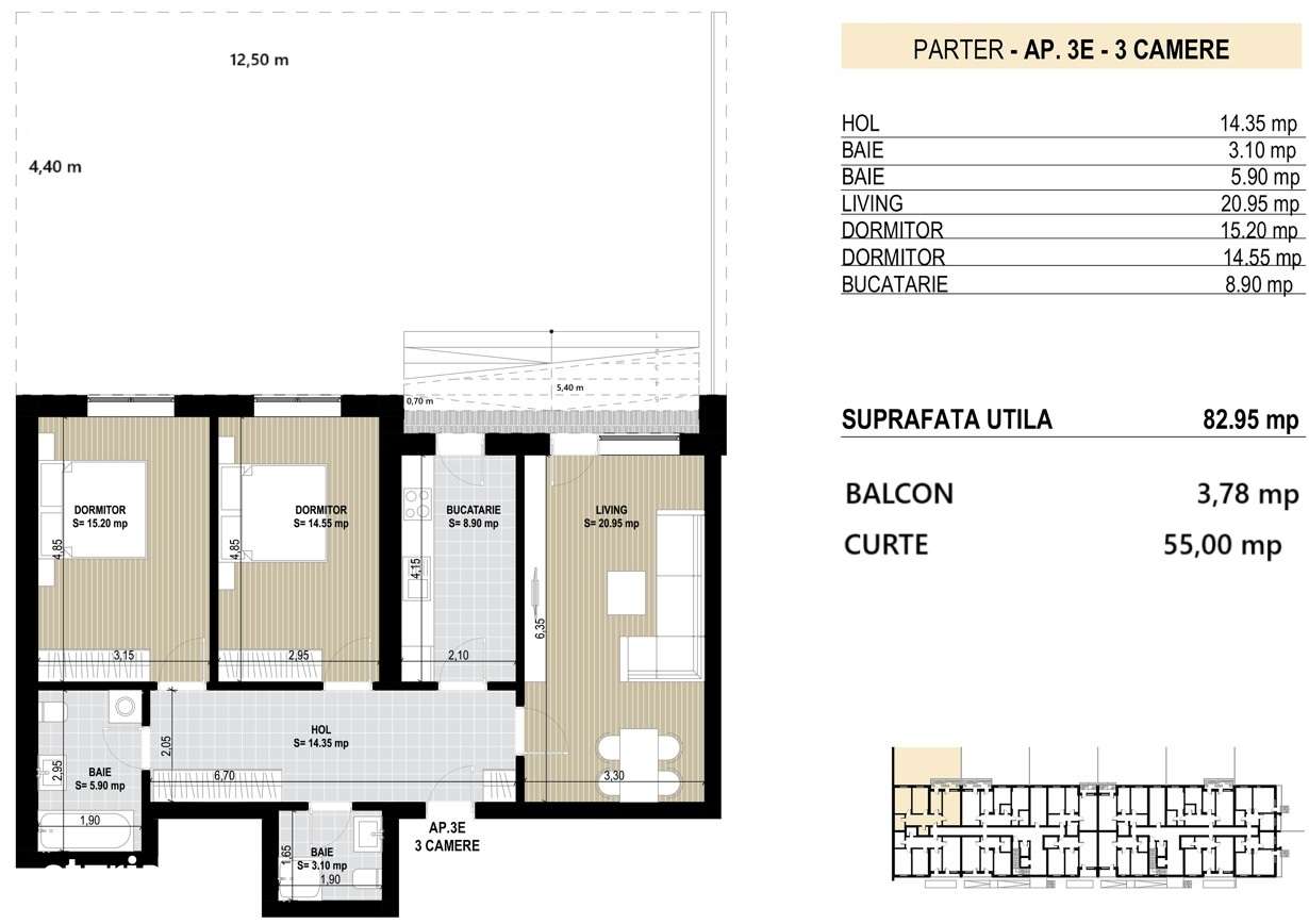 ROND OMV PIPERA - MILUNA RESIDENCE - APARTAMENT 3 CAMERE CU GRADINA-0
