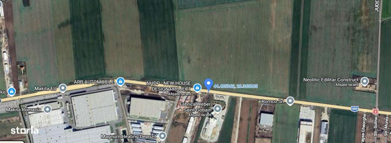 Teren industrial 14.981 mp cu deschidere la DN3 - Branesti-3