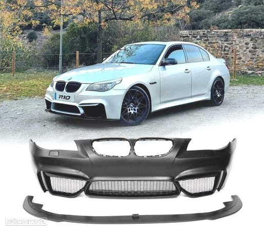 PÁRA-CHOQUES LOOK M4 PARA BMW E60 E61 + LIP FRONTAL M4 03-10 SEM PDC - 1