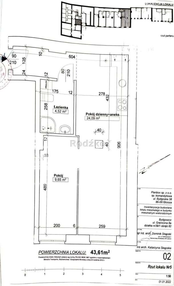 Mieszkanie, 43,60 m², Bydgoszcz-17