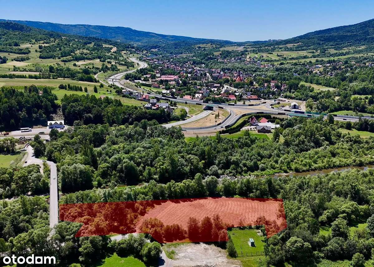 Działka nad rzeką Rabą- idealna pod rekreację lub glamping /LUBIEŃ - Pełny obrazek: 3/8