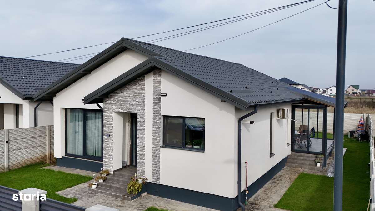 Casă modernă de vânzare| pe parter / Berceni Ilfov - 4 camere | 400 mp - Imagine principală: 3/19