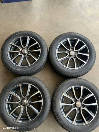 vând set jante originale noi Mitsubishi pe 16” cu anvelope noi - 1