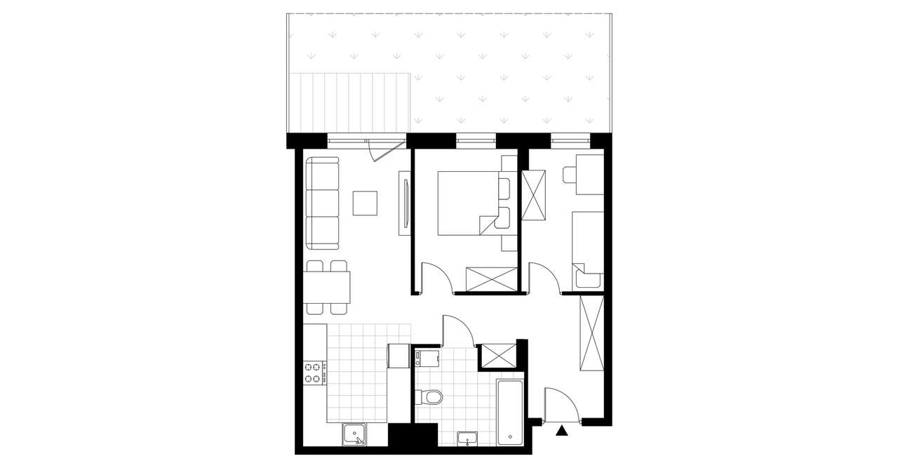 3-pokojowe mieszkanie 52m2 + ogródek Bezpośrednio - Pełny obrazek: 3/8