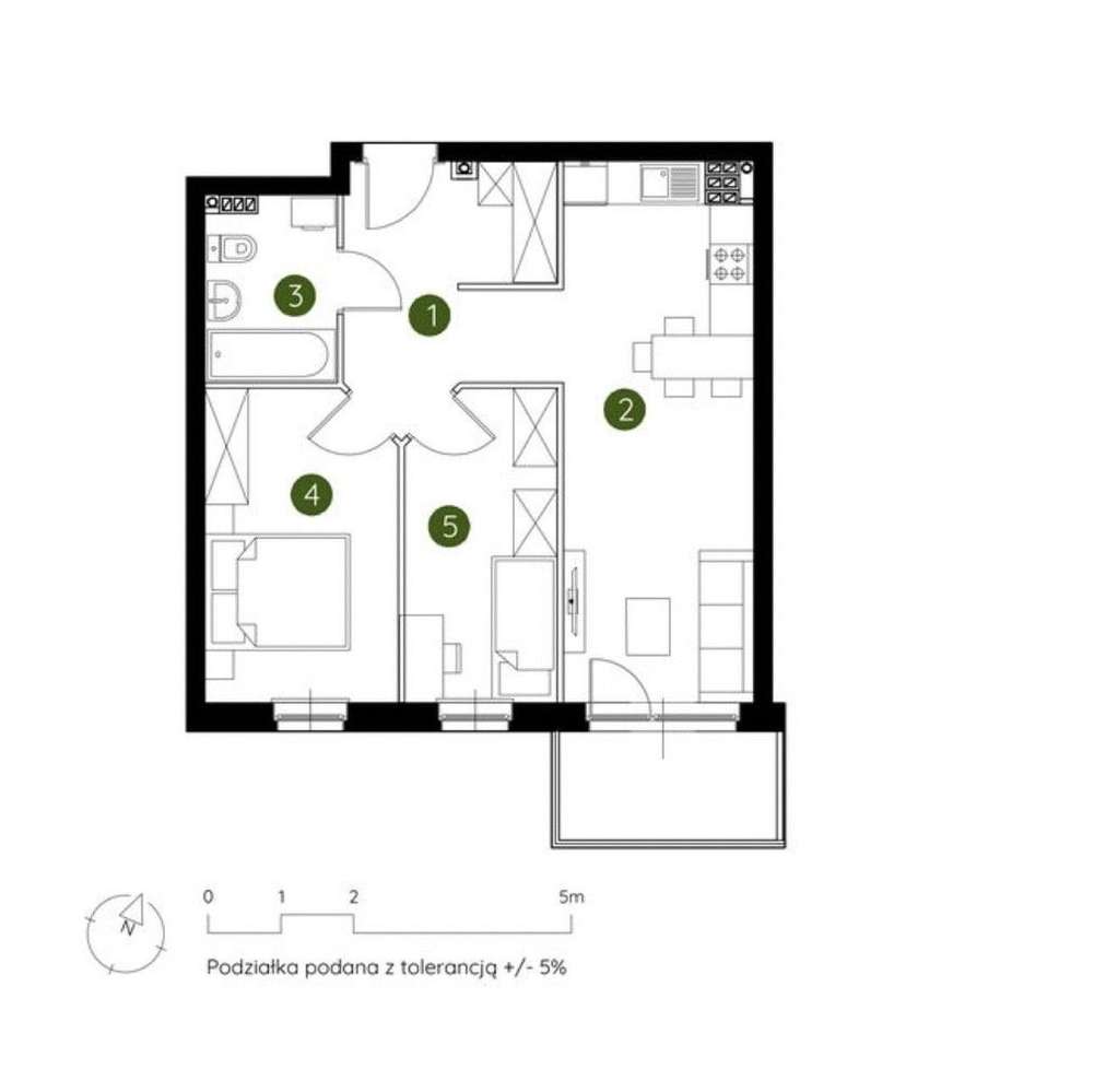 Mieszkanie 3 pokoje|balkon|Prądnik Biały - Pełny obrazek: 4/7