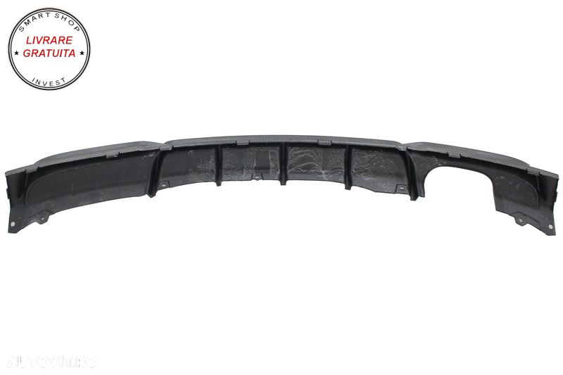 Difuzor Bara Spate Carbon Evacuare Stanga BMW Seria 3 F30 F31 (2011-up) M Performa- livrare gratuita - 6