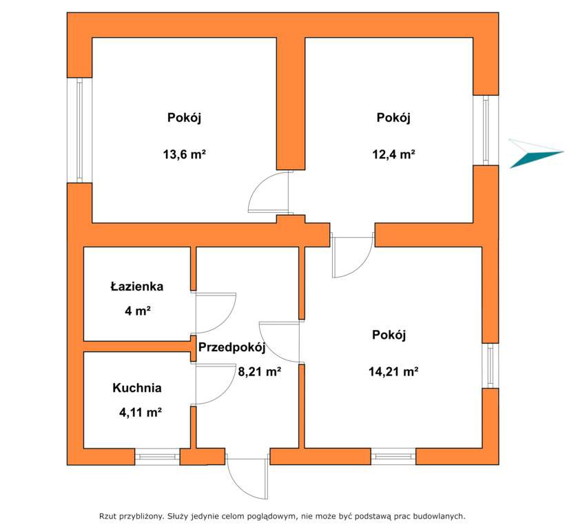 Dom 56 m² + działka 1829 m² z możliwością podziału - Pełny obrazek: 4/15