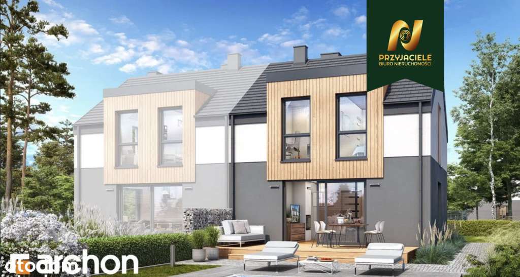 Dom bliźniak, taras z ogrodem, Orunia Gdańsk - Pełny obrazek: 4/5