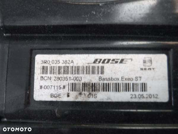 Seat Exeo kombi  BOSE glosniki wzmacniacz SUBWOOFER  3R0035382A - 3