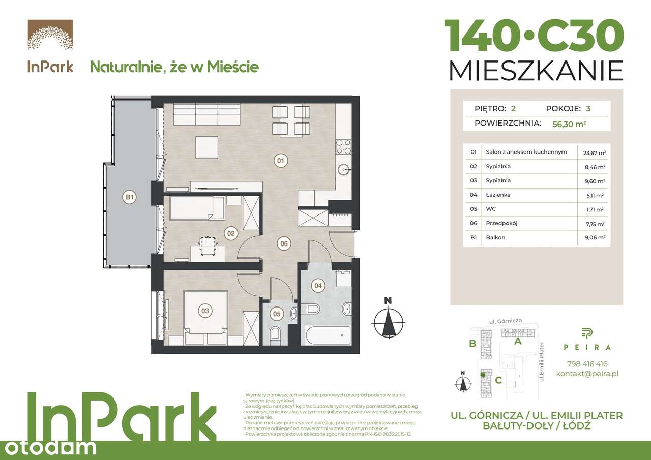 InPark | mieszkanie 3-pok. | 140 - Pełny obrazek: 2/7
