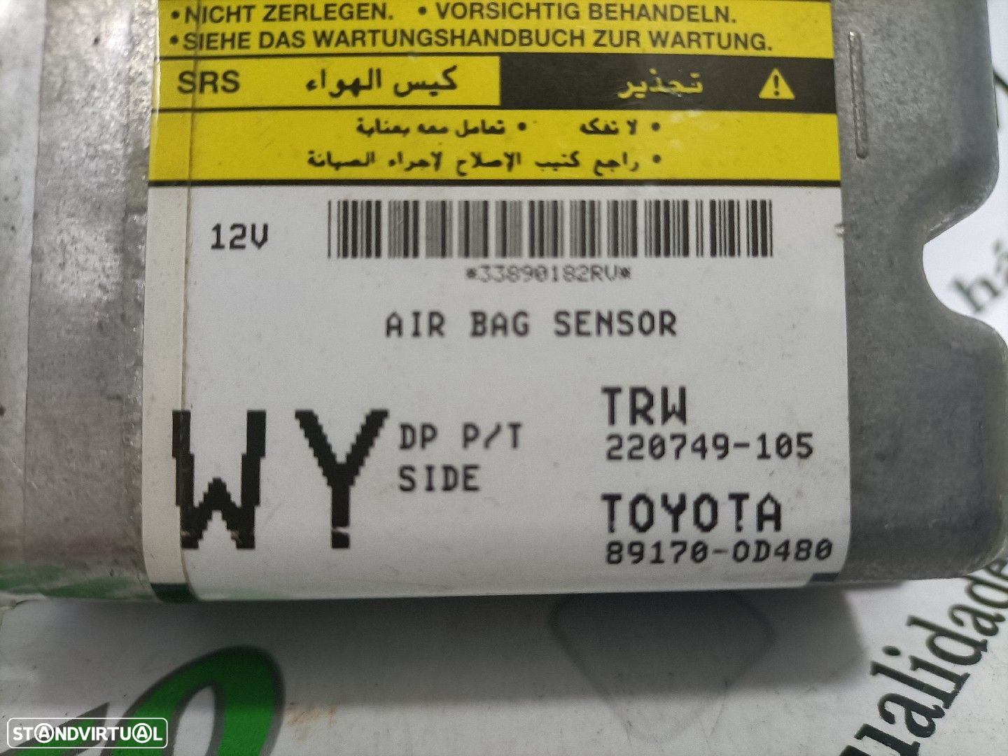 Centralina Airbags Toyota Yaris (_P13_) - 2