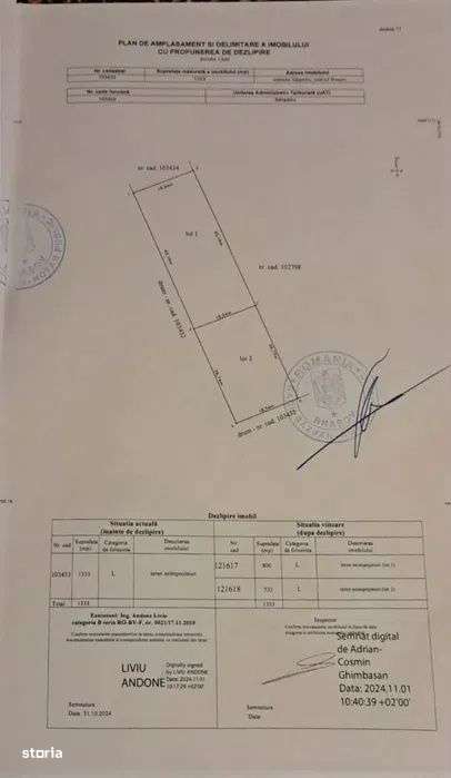 Teren Intravilan 533 mp Sanpetru - Imagine principală: 4/4