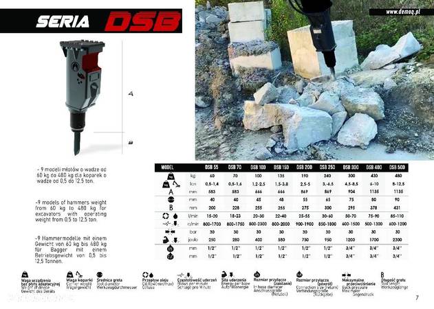 Młot wyburzeniowy DEMOQ DSB150- MONOBLOK - 3