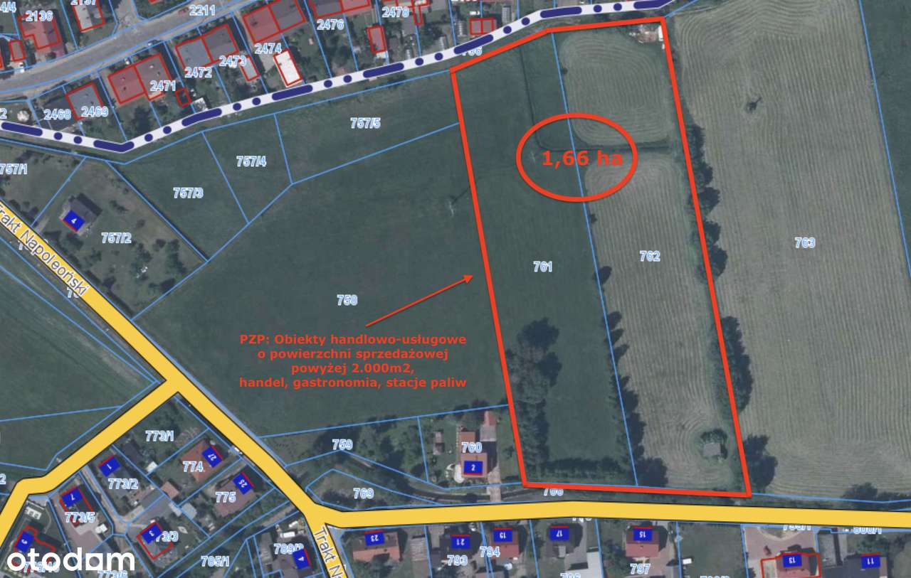 ZAINWESTUJ PRZY GALERII w BARANOWIE - 1,66 ha - Pełny obrazek: 2/6