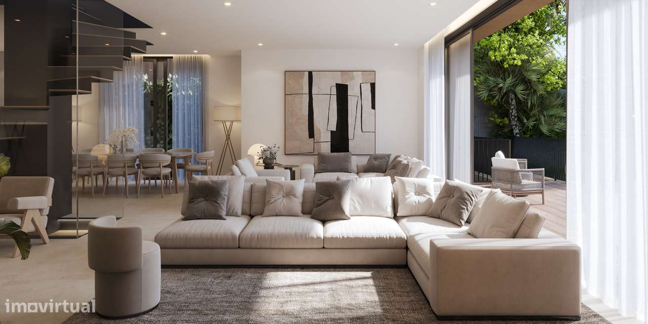 Moradia T4 com piscina, garagem e vista jardim e serra-23