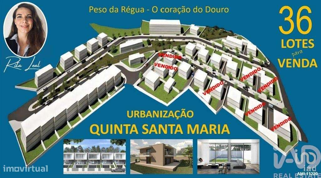 Terreno em Peso da Régua e Godim de 646,00 m2 - Grande imagem: 1/11