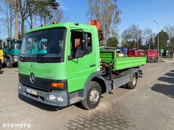 Mercedes-Benz Atego 818 wywrotka + żuraw PK 6500 - 9