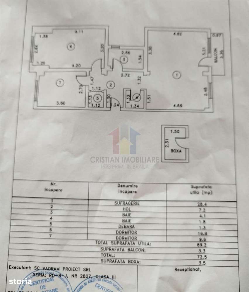 Vedere la DUNARE!! ULTRACENTRAL  3 cam, 73mp zona CalarasI! - Imagine principală: 2/15
