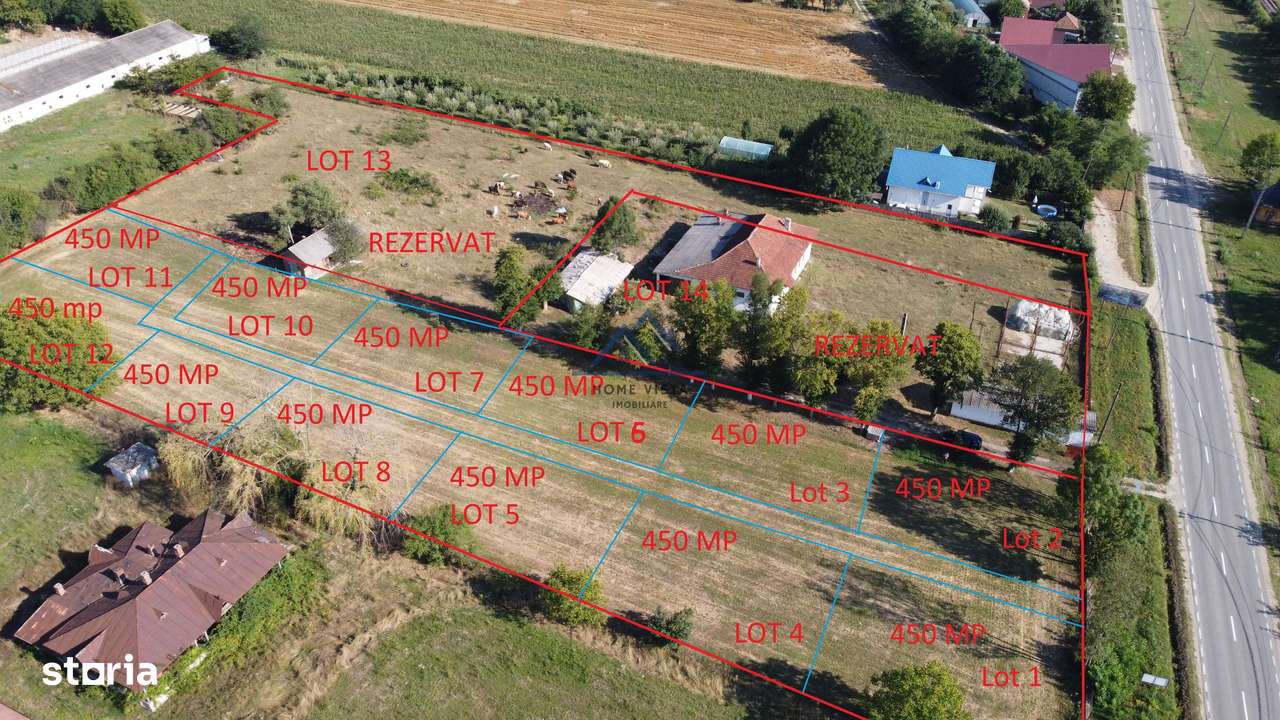 Loturi de  450 mp - Front 25 m - Drum 6 m | BAICULESTI - Imagine principală: 1/4