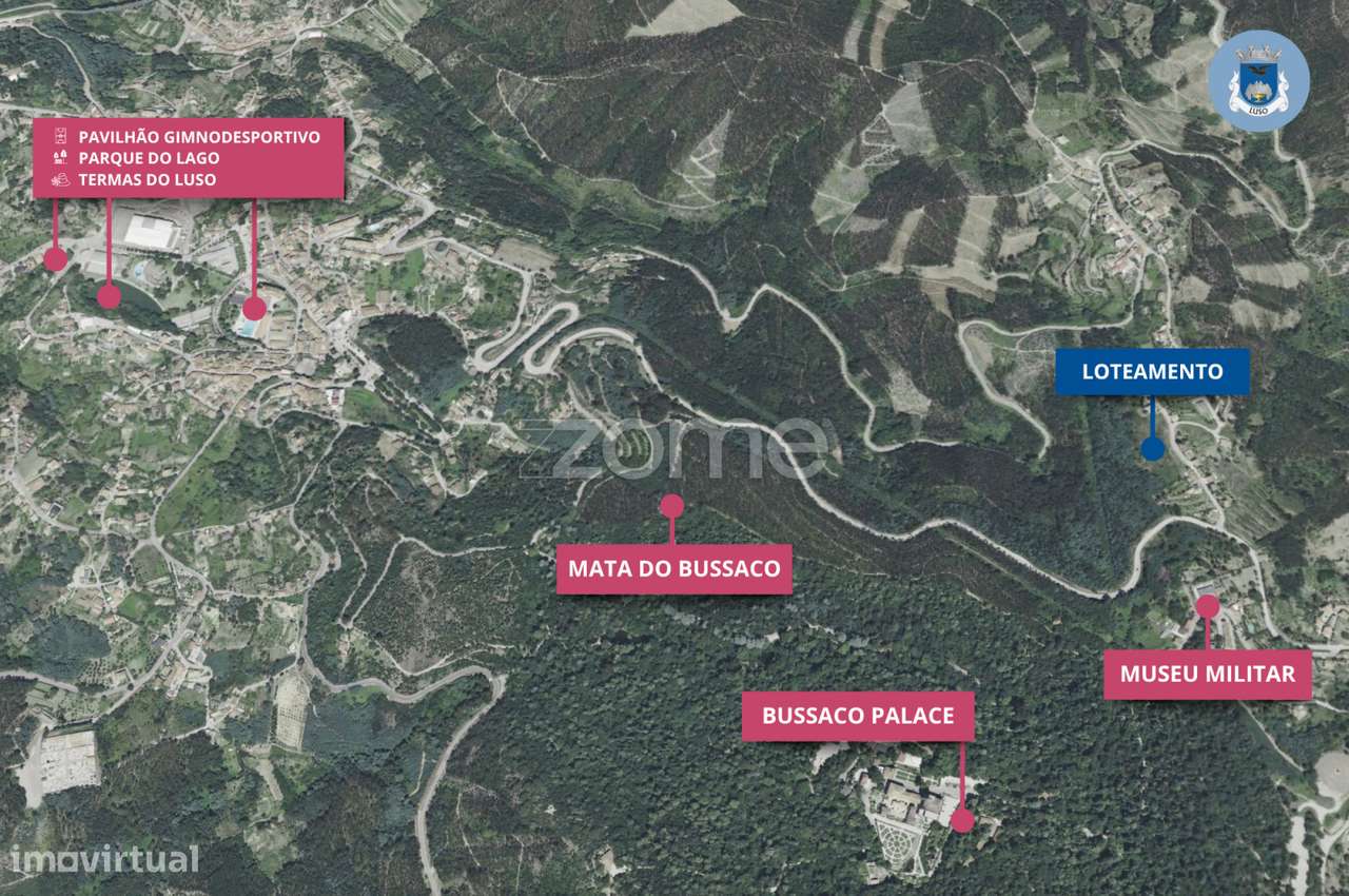 Loteamento Encosta dos Castanheiros | Terreno para 8 Moradias | Luso - Grande imagem: 2/14