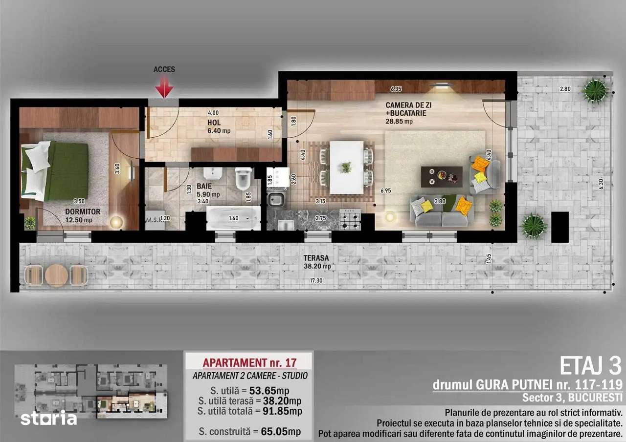 Apartament 2 Camere Finisat Theodor  Pallady Metrou Nicolae Teclu - Imagine principală: 5/5