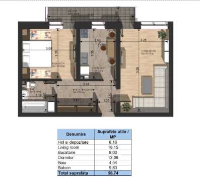 Apartament 2 camere Campulung Iezer Residence Direct Dezvoltator-9