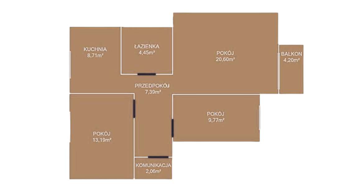 Komfortowe 3-pokojowe mieszkanie z balkonem – NISKI CZYNSZ!-6