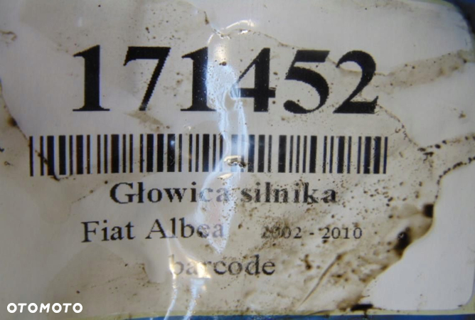 FIAT ALBEA 1.2 16V GŁOWICA SILNIKA - 12