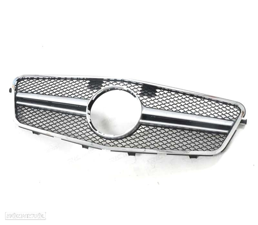 GRELHA FRONTAL PARA MERCEDES CLASSE E W212 09-13 CROMADA - 2