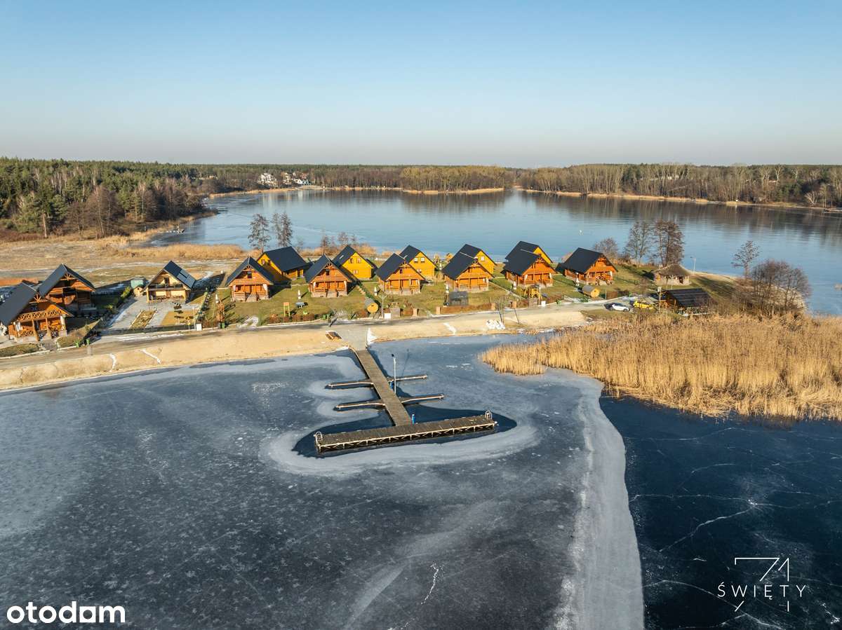 Dom nad jeziorem, pierwsza linia, marina, Wielka Pętla Wielkopolski-0