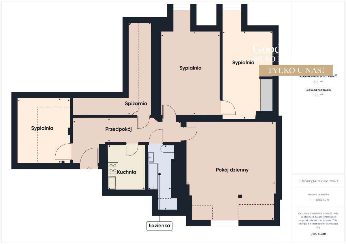 Mieszkanie 4 pokojowe, blisko Starego Miasta-12