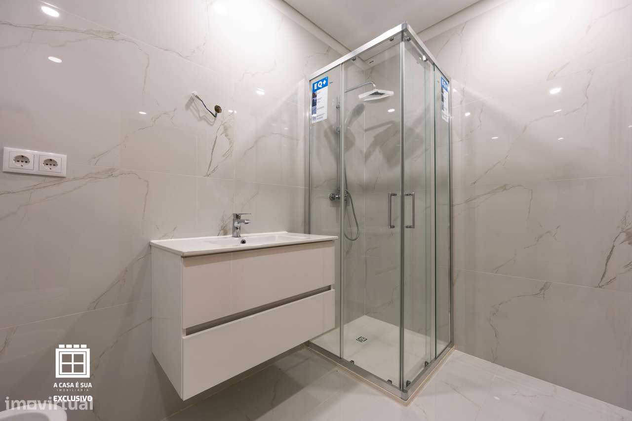 Apartamento T1 novo pronto habitar 78m2 area total-4