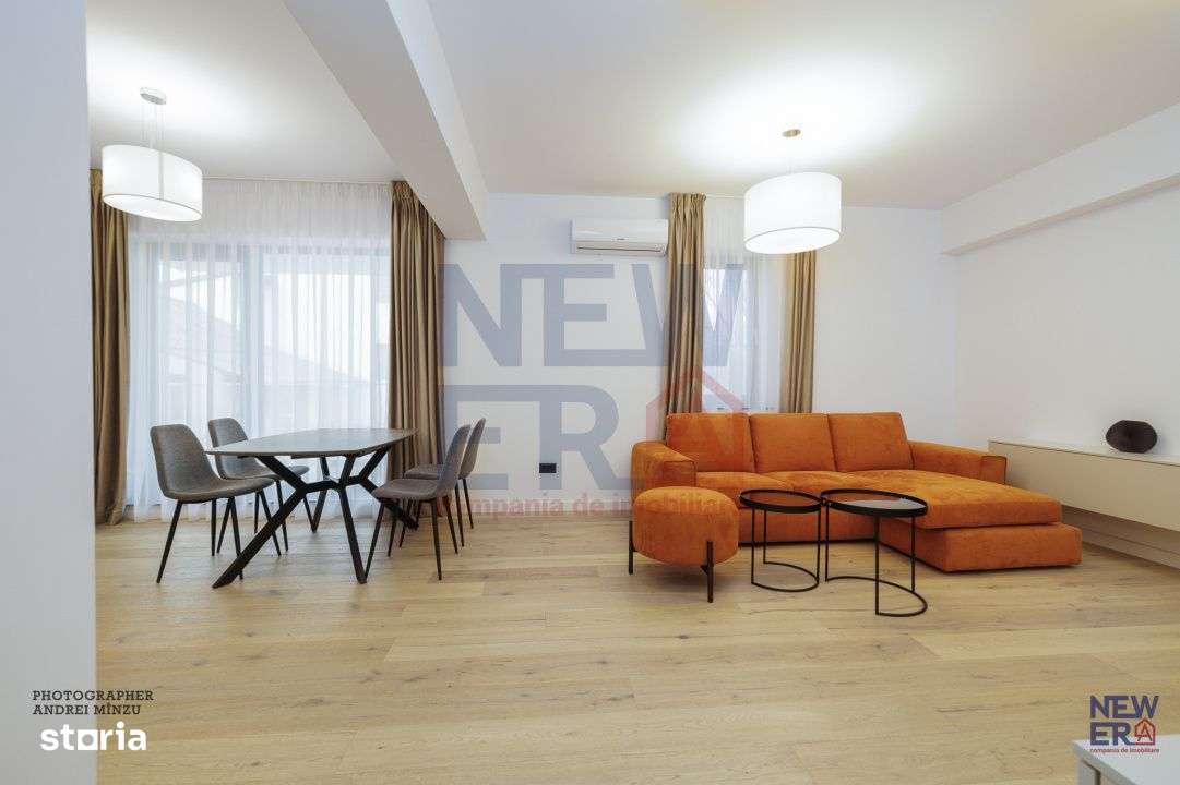 Apartament NOU 3 camere cu terasa 10 mp in bloc boutique, zona Herest