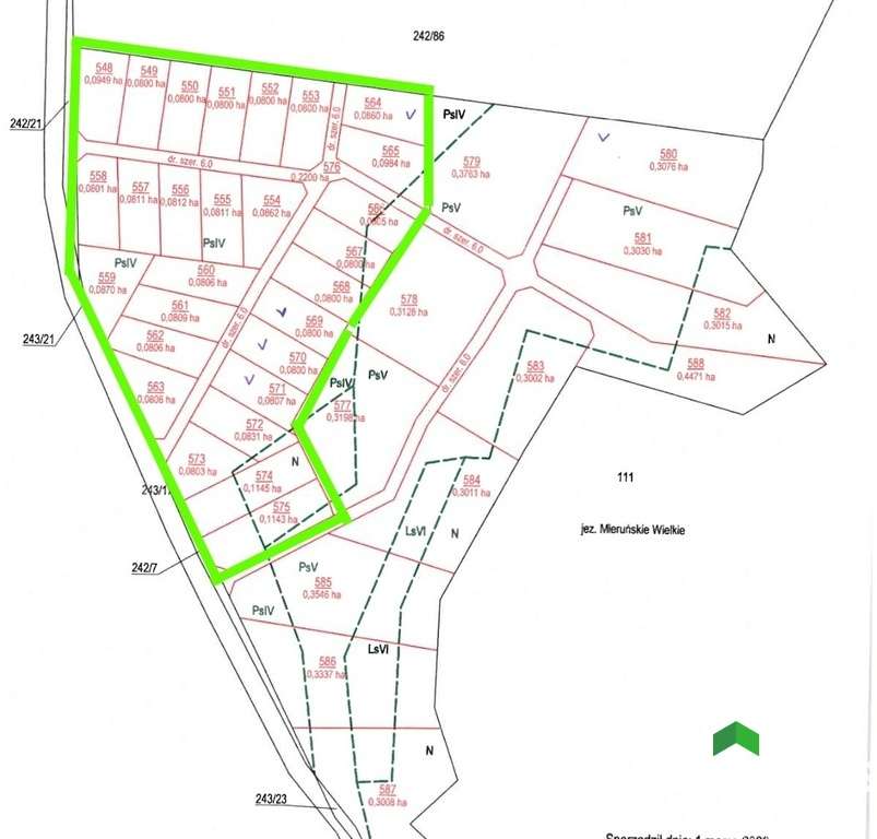 Działka rekreacyjna nad jeziorem Mieruniszki - Pełny obrazek: 4/5