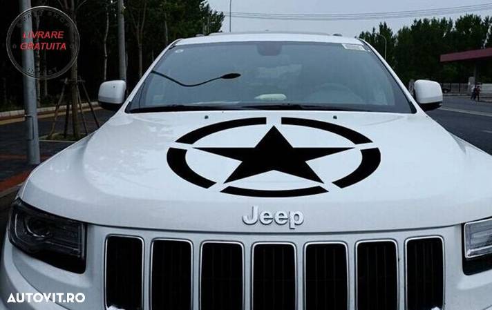 Sticker Stea Negru Universal Jeep, SUV, Camioane sau alte Autoturisme- livrare gratuita - 8