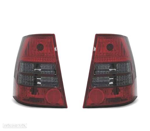 FAROLINS TRASEIROS PARA VOLKSWAGEN VW GOLF IV VARIANT 97-03 VERMELHO BRANCO - 1