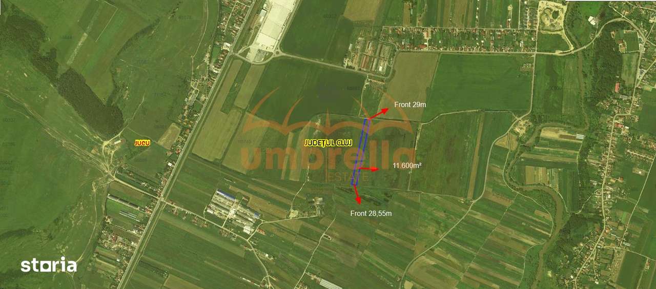 Teren de vanzare Jucu de Mijloc Intravilan  11.600m² - Imagine principală: 2/4