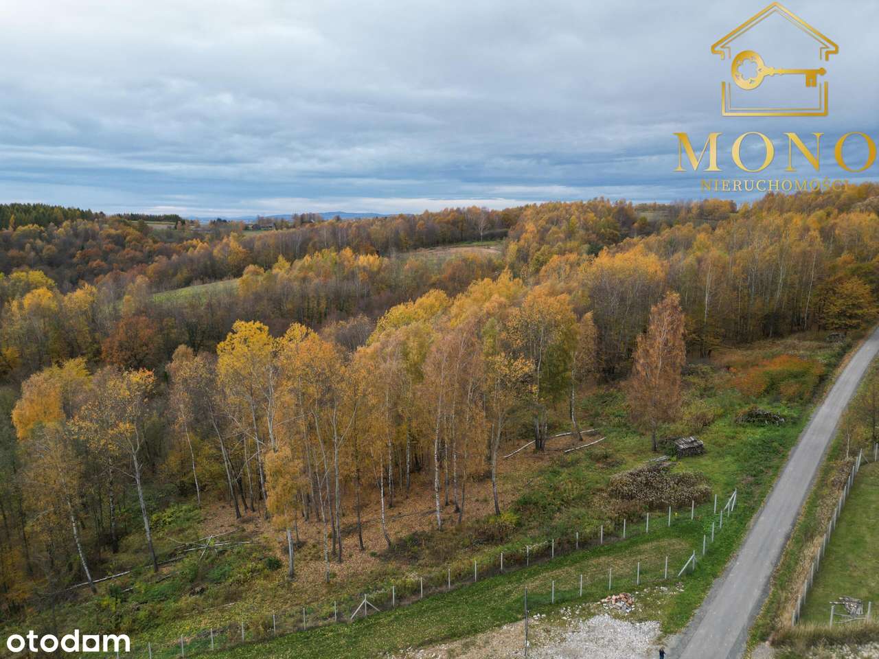 Duża, widokowa działka z lasem na terenie Pogórza Ciężkowickiego-15