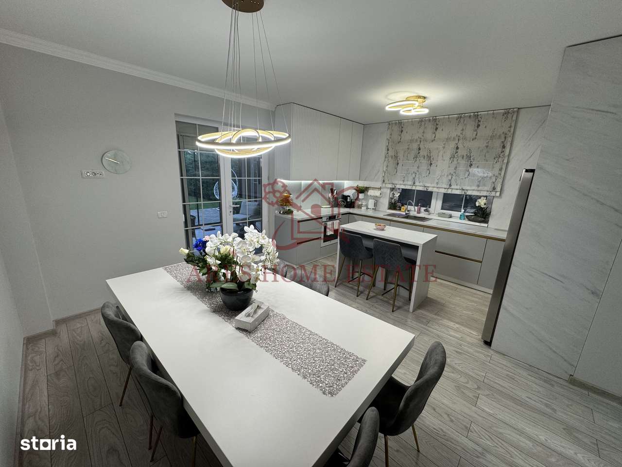 Casa in stil mediteranean, ultrafinisată 5 camere, 3 bai + curte.-6