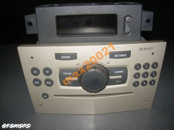 OPEL ASTRA 3 H ZAFIRA B RADIO CD 30 MP3 Z WYSWIE - 1