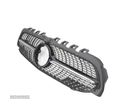 GRELHA FRONTAL PARA MERCEDES CLASSE A W177 V177 LOOK A35 DIAMOND PRETO CAMERA - 3