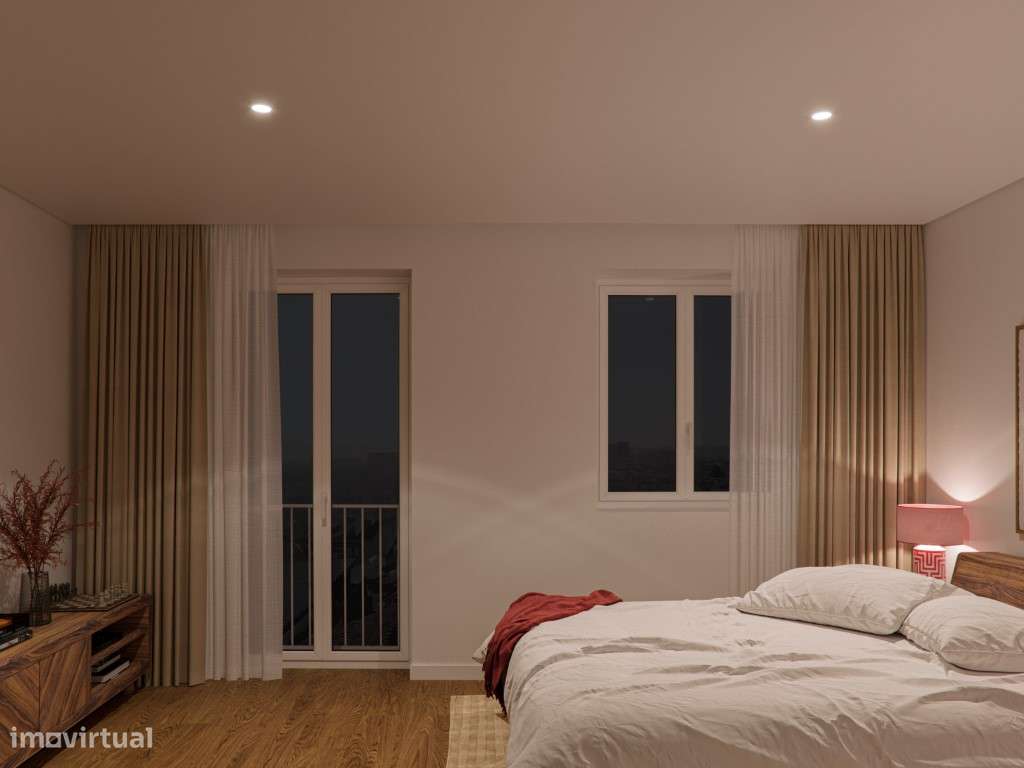 Apartamento com vista num condomínio com Jardim e piscina Arroios-9