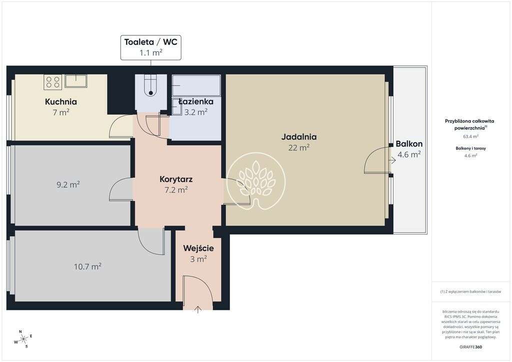 3 pokoje na Bartodziejach-9