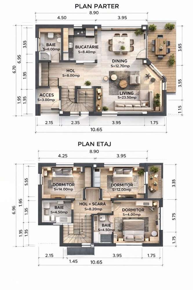 Vila Moderna Tunari |Langa NUSCO HOMES | – Zona premium Tunari - Oto-3